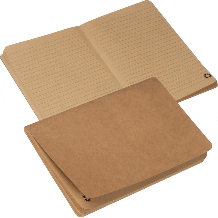 Gerecycled A5 notitieboekje met gelinieerde pagina's sample