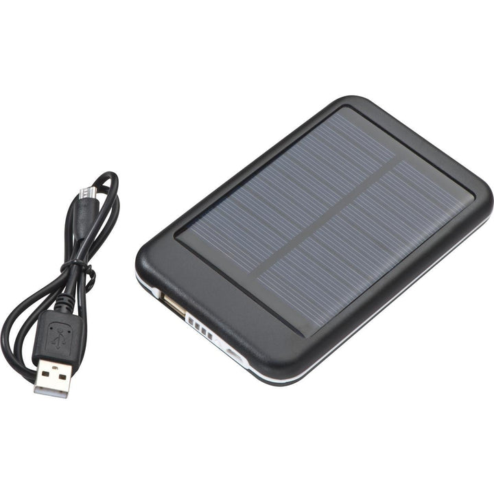Solar metalen powerbank sample