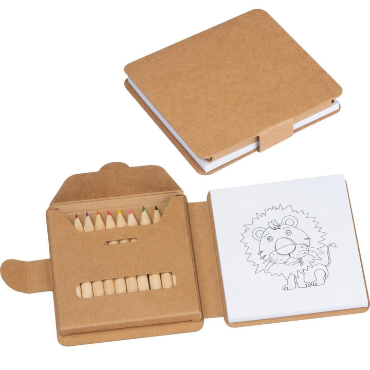 Kleurboek met 12 kleurpotloden sample