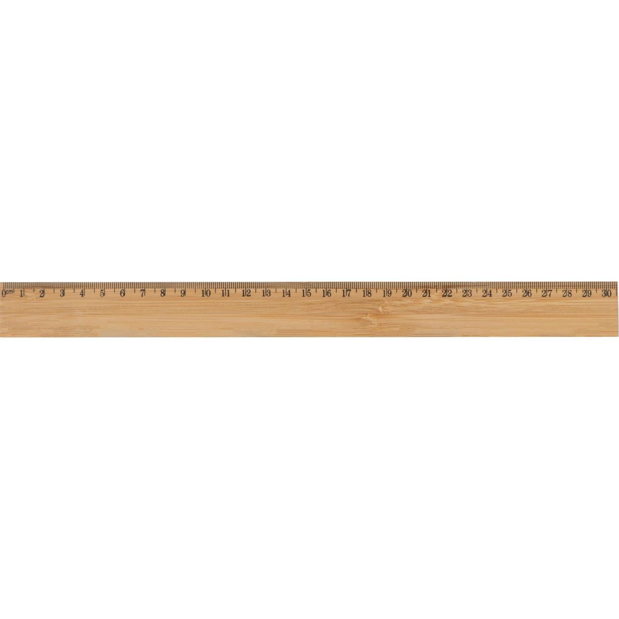 Liniaal van bamboe sample