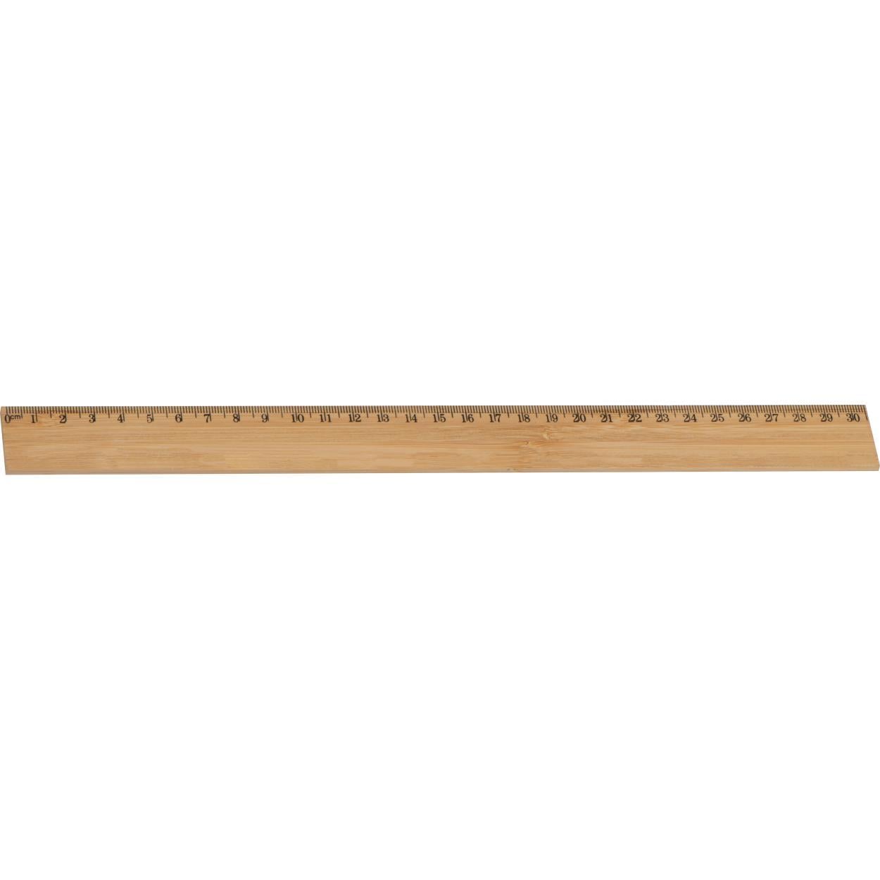 Liniaal van bamboe sample