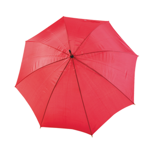 Paraplu met gebogen steel geel 1 kleur 9095