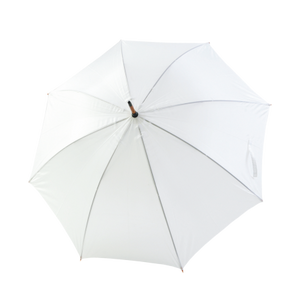 Paraplu met gebogen steel oranje 1 kleur 9099