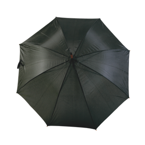 Paraplu met gebogen steel oranje 2 kleuren 9100