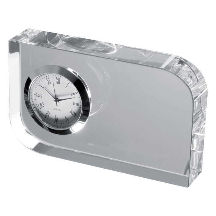 Glasblok met klokje sample