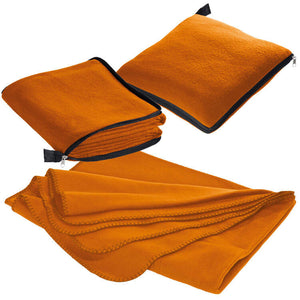 2 in 1 fleece deken/ kussen Radcliff grijs onbedrukt 34