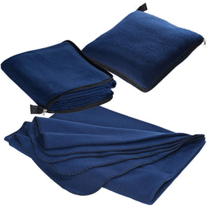 2 in 1 fleece deken/ kussen Radcliff geel Borduren 32