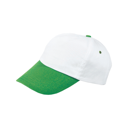 Cap 5 panel gekleurde klep donkerblauw onbedrukt 2044
