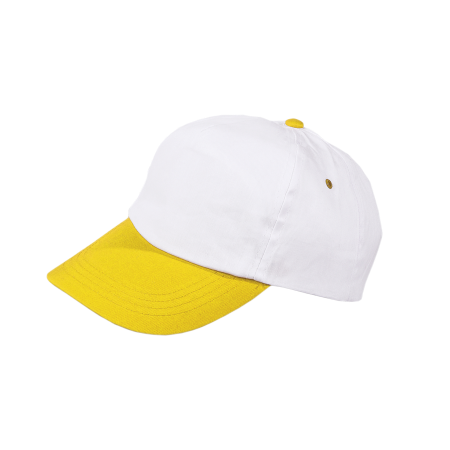 Cap 5 panel gekleurde klep lichtgroen 1 kleur 2047