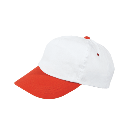 Cap 5 panel gekleurde klep lichtgroen onbedrukt 2049
