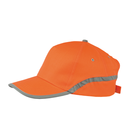 Cap 5 panel reflecterend donkerblauw onbedrukt 2061