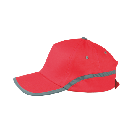 Cap 5 panel met reflecterende band en klittenbandsluiting sample