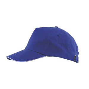 Cap 5 panel brushed donkerblauw onbedrukt 2030