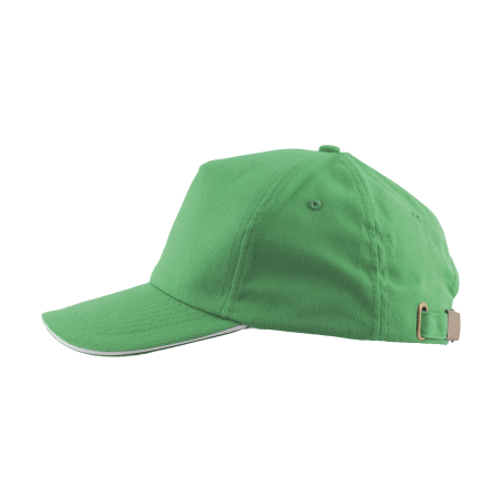 Cap 5 panel brushed lichtblauw 1 kleur 2034