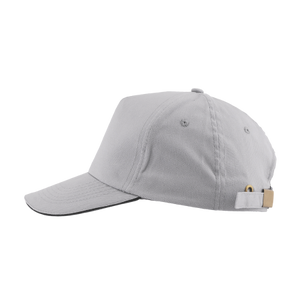 Cap 5 panel brushed lichtgroen 2 kleuren 2038
