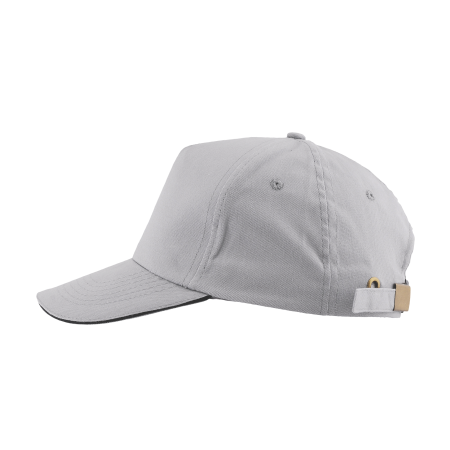 Cap 5 panel brushed lichtgroen 2 kleuren 2038