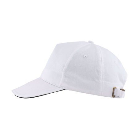 Cap 5 panel brushed lichtgroen onbedrukt 2039