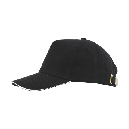 Cap 5 panel brushed geel 1 kleur 2031