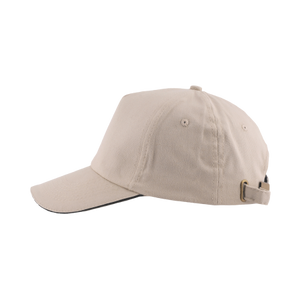 Cap 5 panel brushed geel 2 kleuren 2032