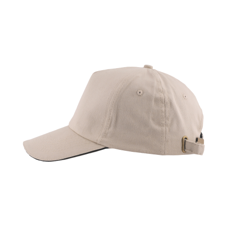 Cap 5 panel brushed geel 2 kleuren 2032