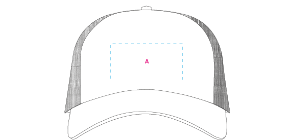 Truckerscap 5 panel cap donkerblauw onbedrukt 12694
