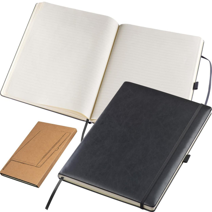 A4 notitieboek met gelinieerd papier en elastiek bedrukken