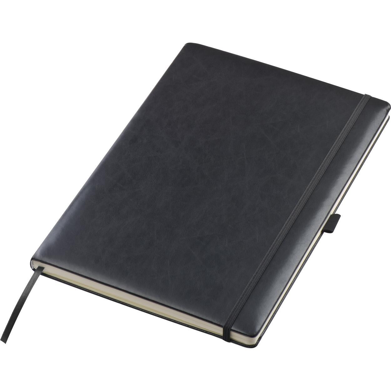A4 notitieboek met gelinieerd papier en elastiek 334