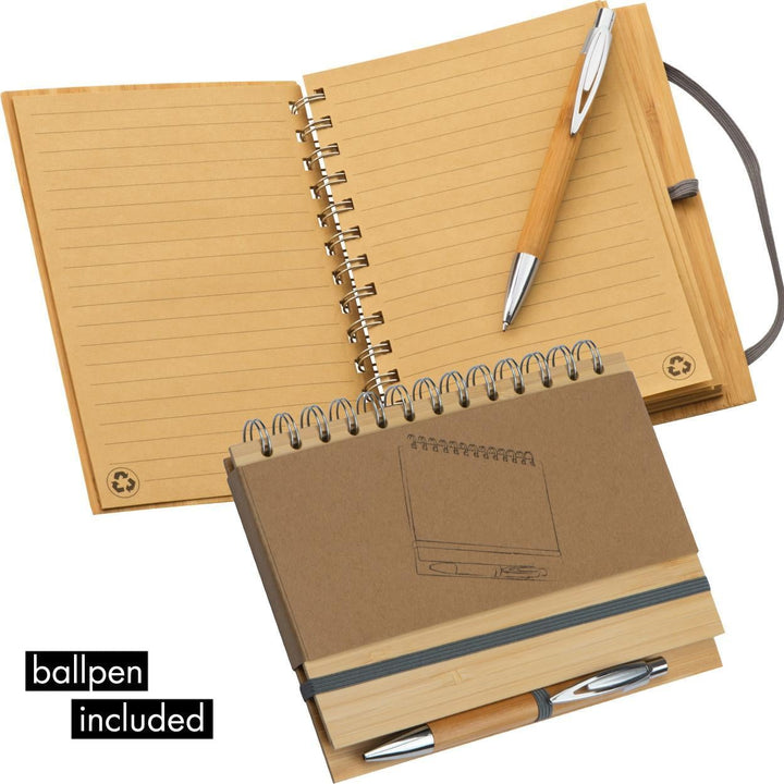 Blocknote A5 van bamboe bedrukken
