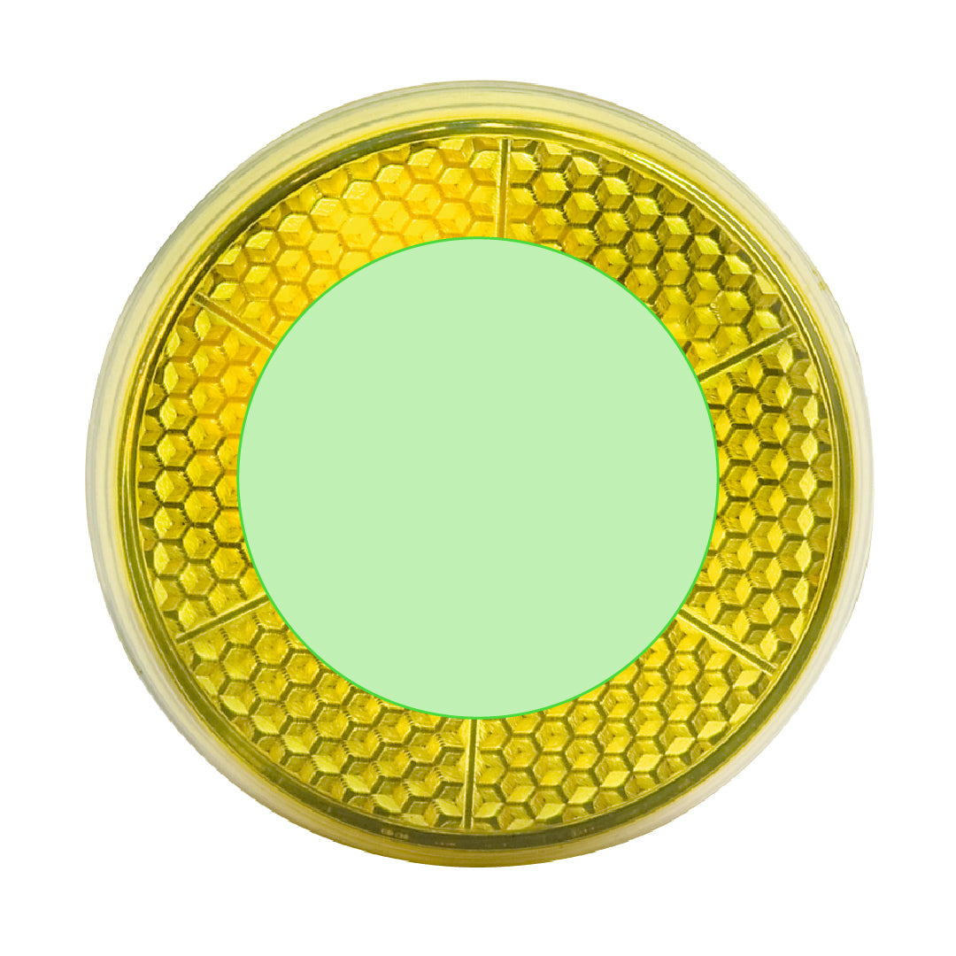 Clip reflecterende zaklamp rood onbedrukt