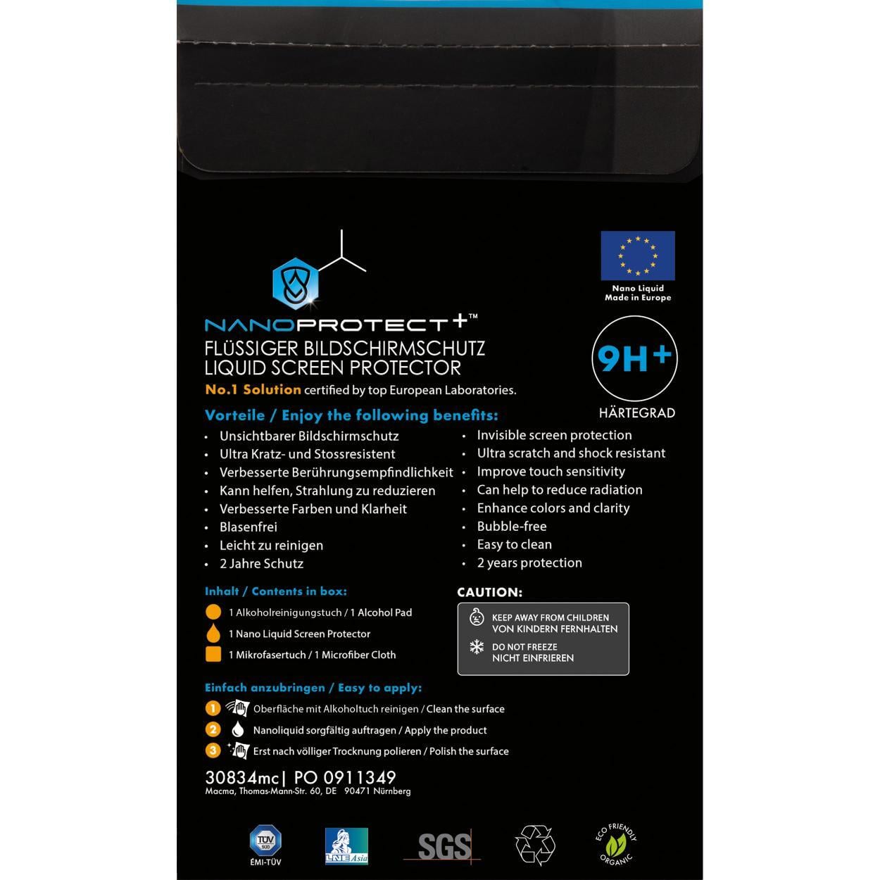 display bescherming sample