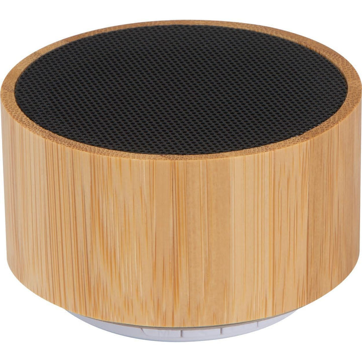Bluetooth luidsprekere met bamboe ommanteling bedrukken