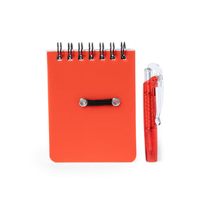 Mini-notitieboekje Duxo rood 1 kleur