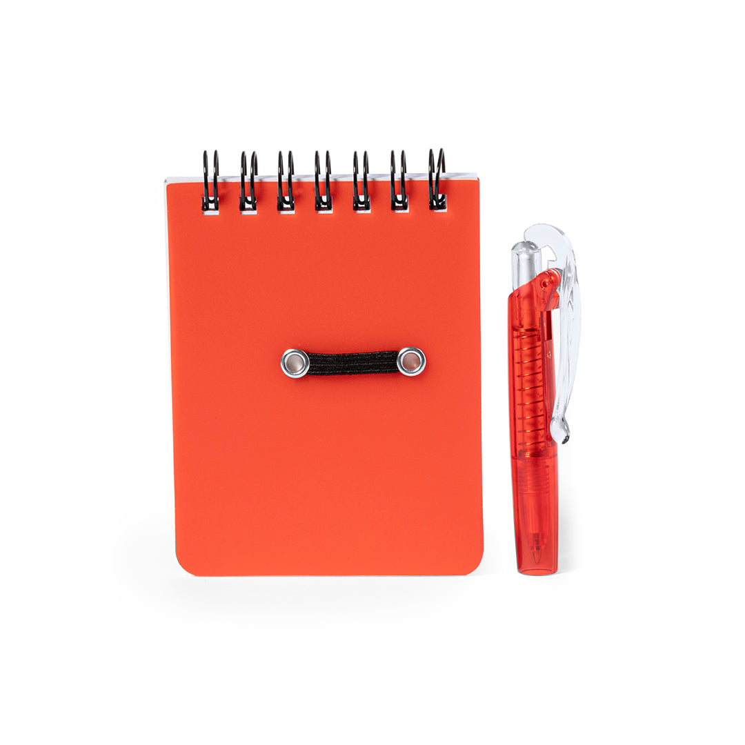 Mini-notitieboekje Duxo rood 1 kleur