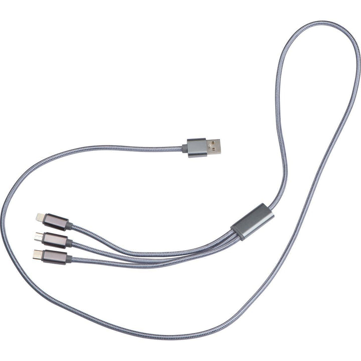 4 in 1 extra langen kabelset USB,Micro USB, C-Type, en Lightning IOS sample