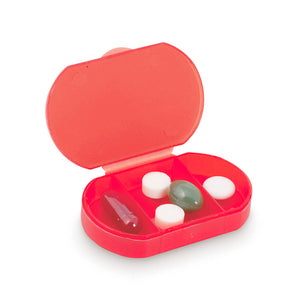 Pillendoos Trizone rood 2 kleuren