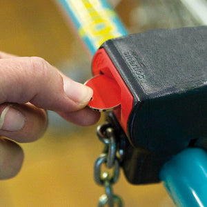 Sleutelhangermunt Euromarket fuchsia onbedrukt