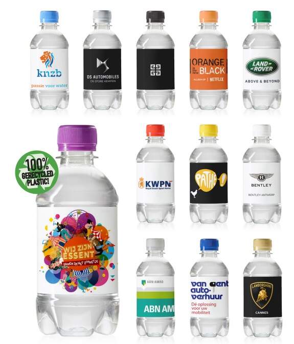 RPET flesje mineraalwater 330 ml bedrukken