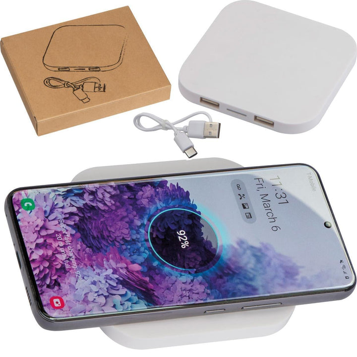 Draadloos laadstation met 2 USB-poorten sample