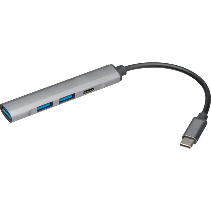 USB Hub van gerecycled aluminium bedrukken