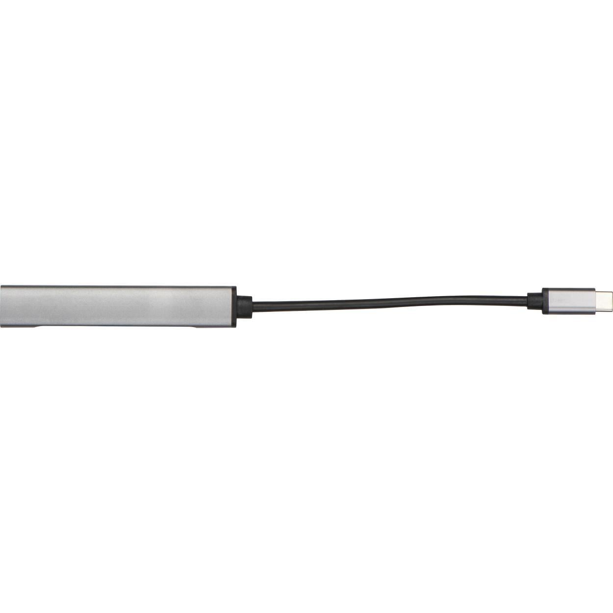 USB Hub van gerecycled aluminium sample