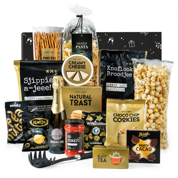 Kerstpakket Smakelijk Goud & Zwart