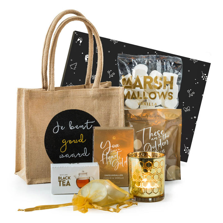 Kerstpakket Je bent Goud Waard