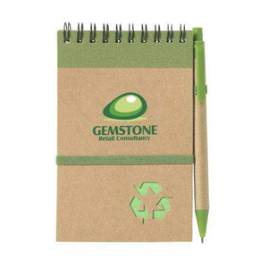 RecycleNote-M notitieboekje blauw 4 kleuren 9749
