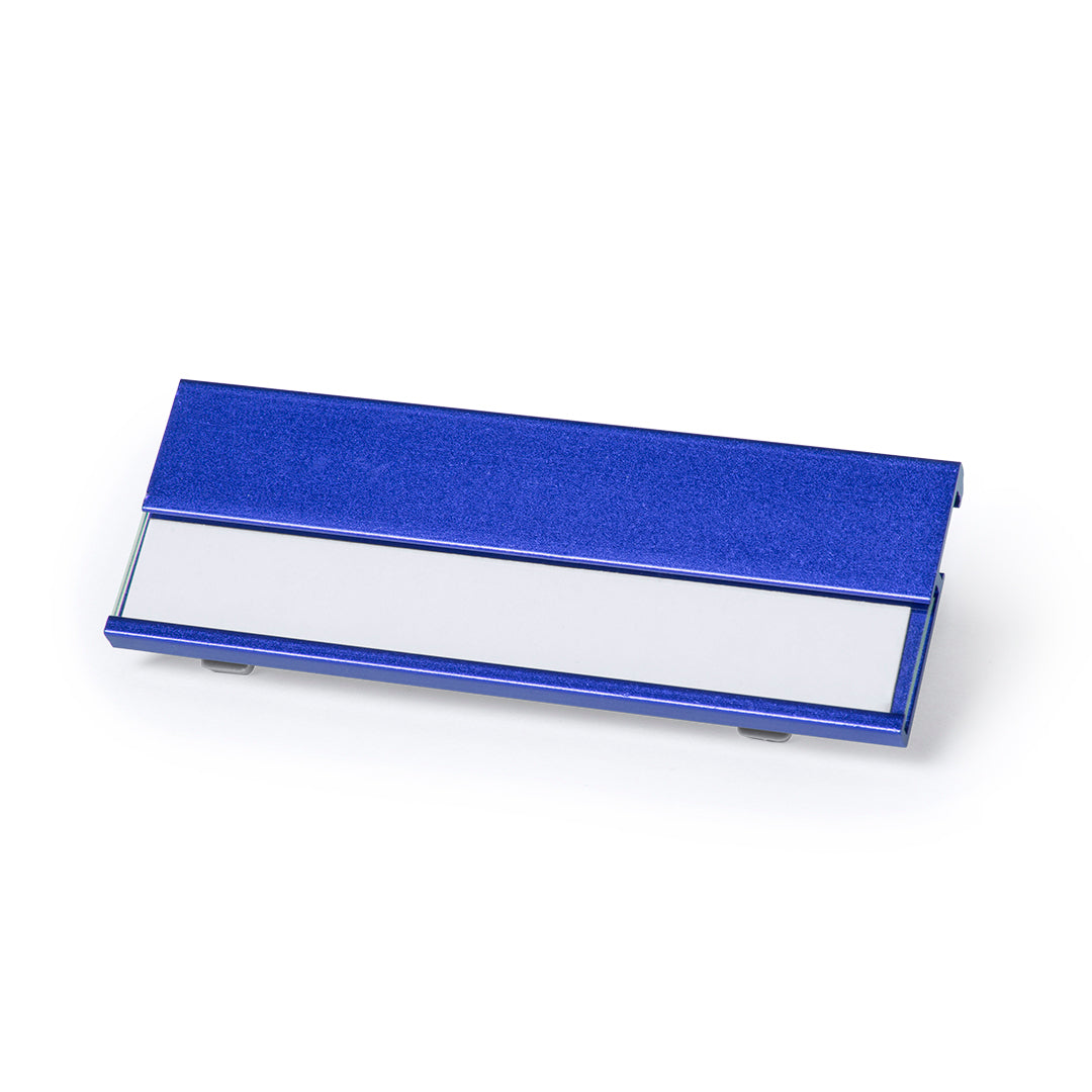 ID-badgehouder blauw Graveren