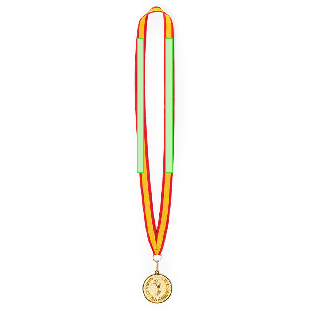 Medaille Corum rood/goud 1 kleur