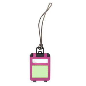 Bagagelabel Cloris fuchsia 2 kleuren