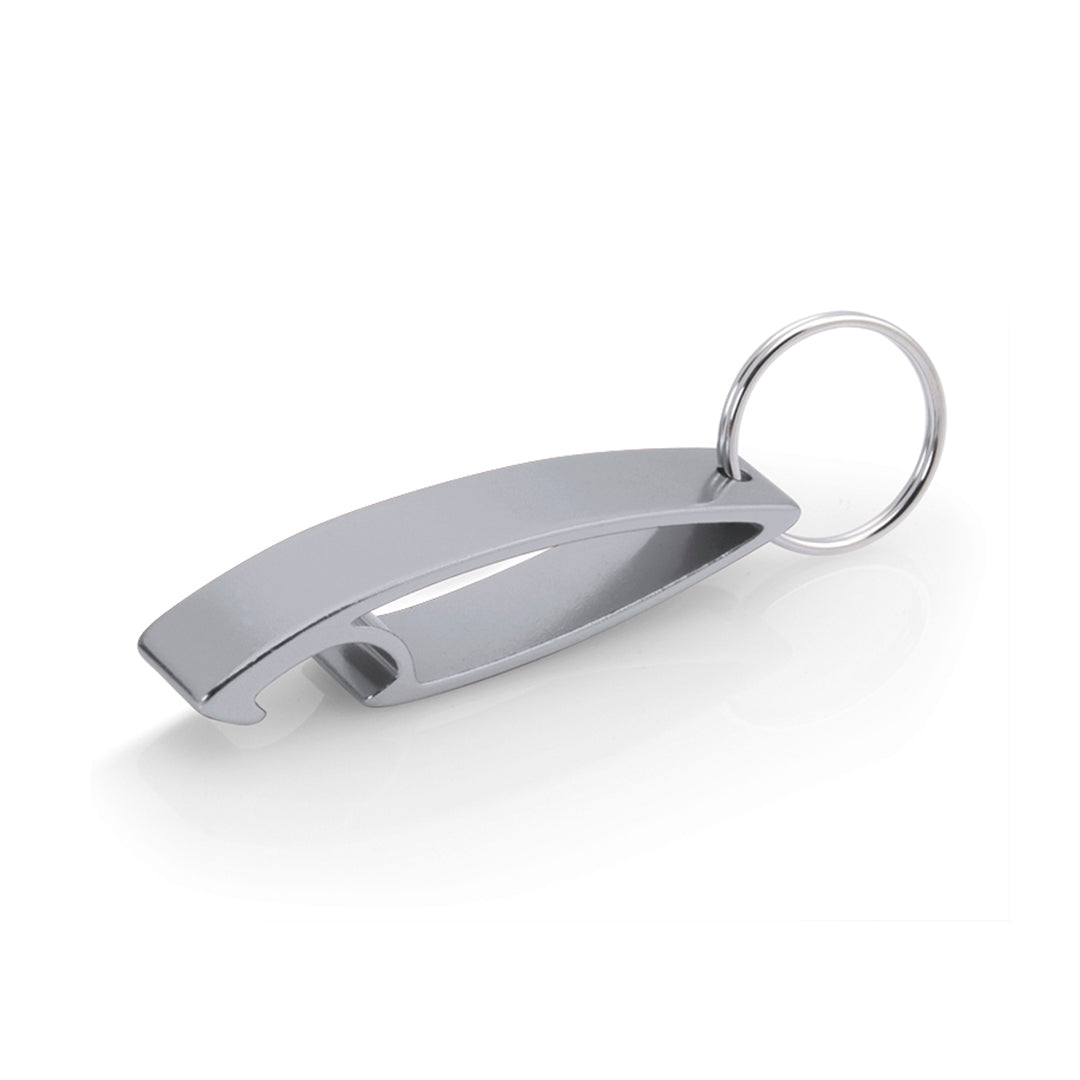Opener sleutelhanger Samo blauw Graveren