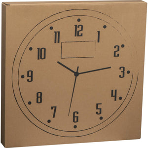 Wandklok met thermometer en hygrometer rood 1 kleur 13189
