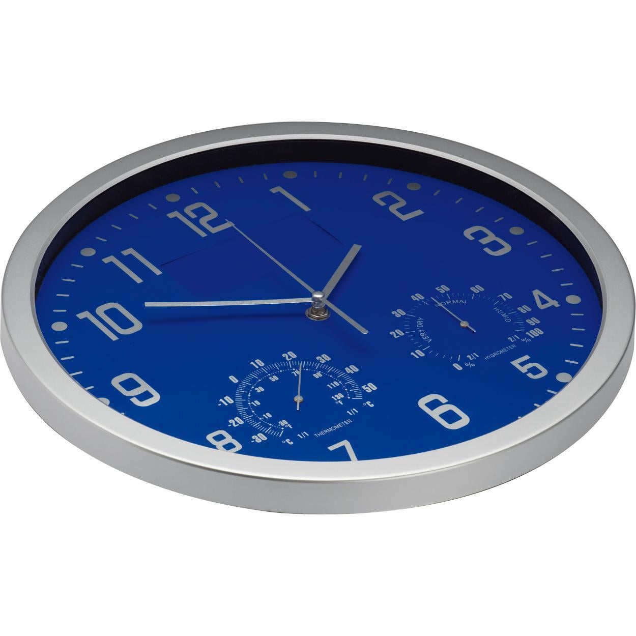 Wandklok met thermometer en hygrometer sample