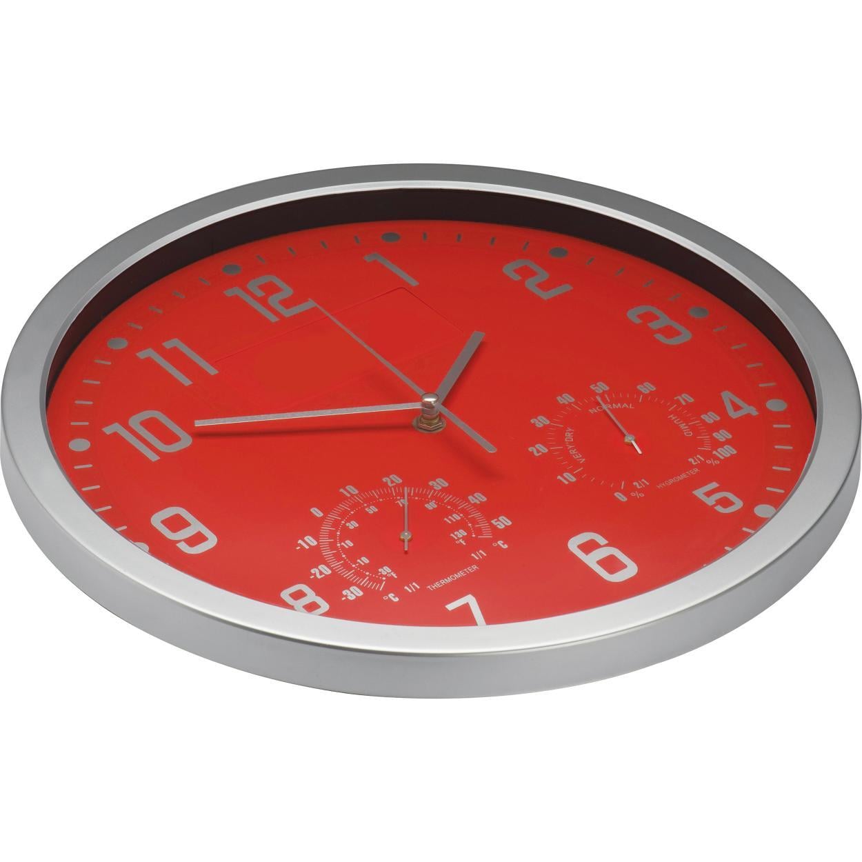 Wandklok met thermometer en hygrometer sample